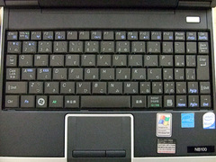 NB100のキーボード